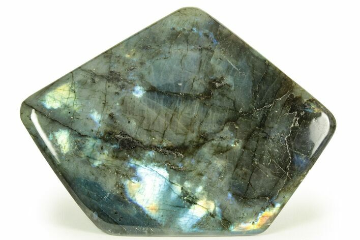 Flashy, Free-Standing Polished Labradorite - Madagascar #219687